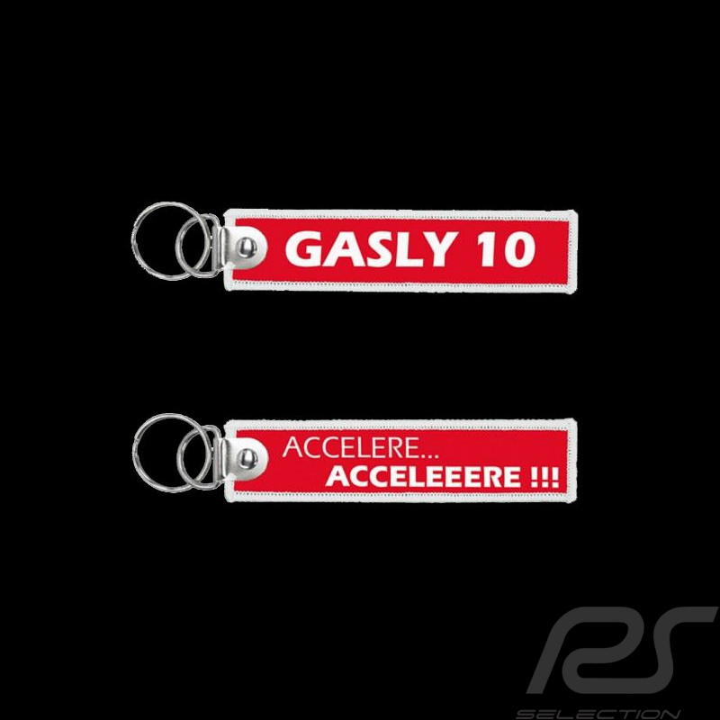 Fabric Keyring Pierre Gasly Monza 2020 Accelère Accelère Red