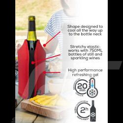 Wine and Champagne Cooling Sleeve Peugeot Frizz extensible 23cm Red