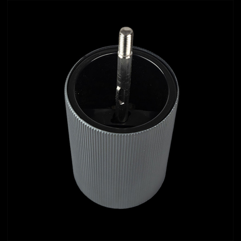 Robuste Salz- Und Pfeffermühle Aus Aluminium, Manuell - Keramikmahlkern, 8,5 Zoll, Mattschwarz - Schnelles Mahlen, Verstellbarer Mahlgrad