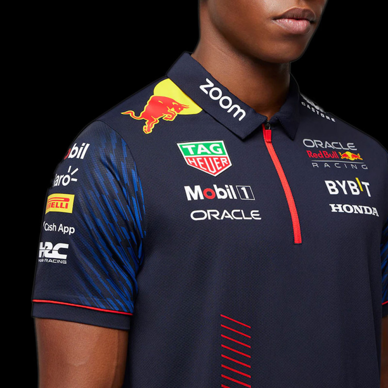 Red Bull Polo shirt Night Sky Verstappen Pérez Dark blue TM2645 Men