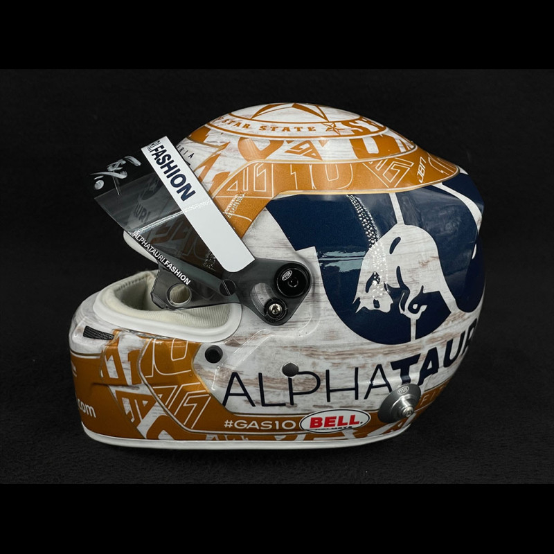 Casque 1/2 Bell Gasly USA GP 2022 – Édition Limitée, SIGNÉ Par Le Pilote ! (Neuf)