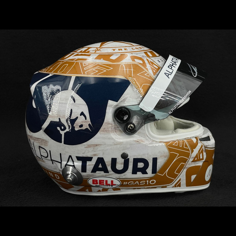 Casque Helmet Casco PIERRE GASLY 2022 GP AUSTIN MINI BELL ÉCHELLE 1:2