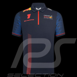 Red Bull Polo shirt Max VerstappenNight Sky Fanwear Dark blue TM3181 - Men