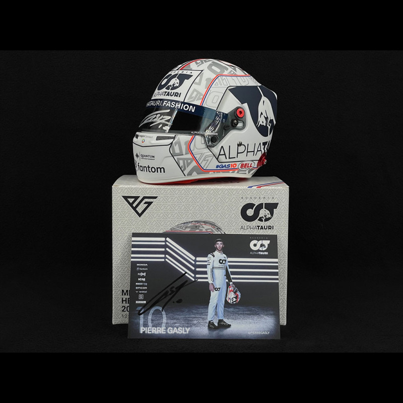 Casque Miniature Bell F1 - Pierre Gasly GP France 2022 - Échelle 1/2 - Made In France