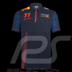 Red Bull Polohemd Sergio Perez Night Sky Fanwear Dunkelblau TM3182 - Herren