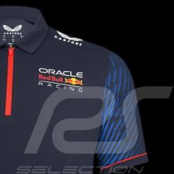 Red Bull Polo shirt Max VerstappenNight Sky Fanwear Dark blue TM3182 - Men