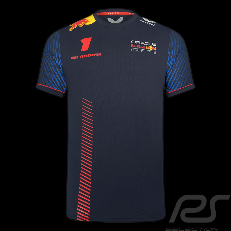 T-shirt Red Bull Max Verstappen Night Sky Fanwear Bleu foncé TM3183 - Homme