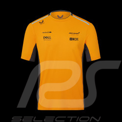 T-Shirt McLaren F1 Team Norris Piastri Orange Papaye TM2607 - homme