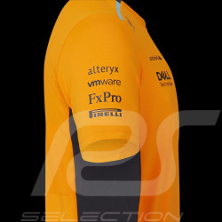 McLaren T-Shirt F1 Team Norris Piastri Papaya Orange TM2607 - men