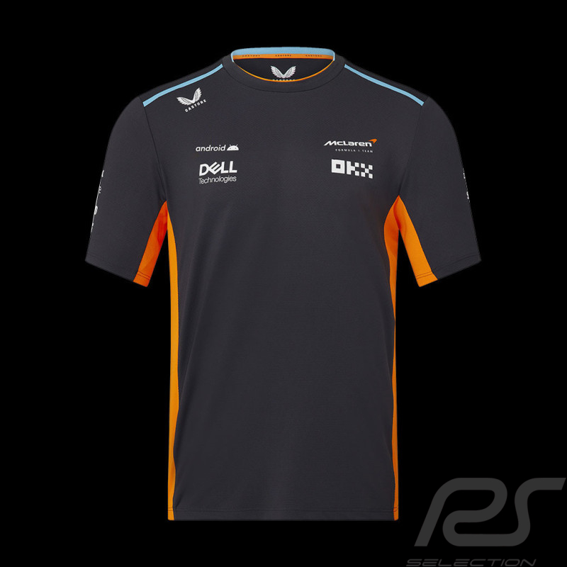 T-Shirt McLaren F1 Team Norris Piastri Gris Phantom TM2607 - homme