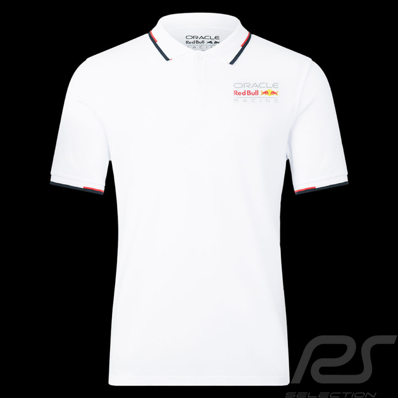 Red Bull Polohemd Verstappen Pérez White Core Weiß TU3303 - Unisex