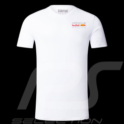 Red Bull T-shirt Verstappen Pérez White Core Weiß TU3306 - Unisex