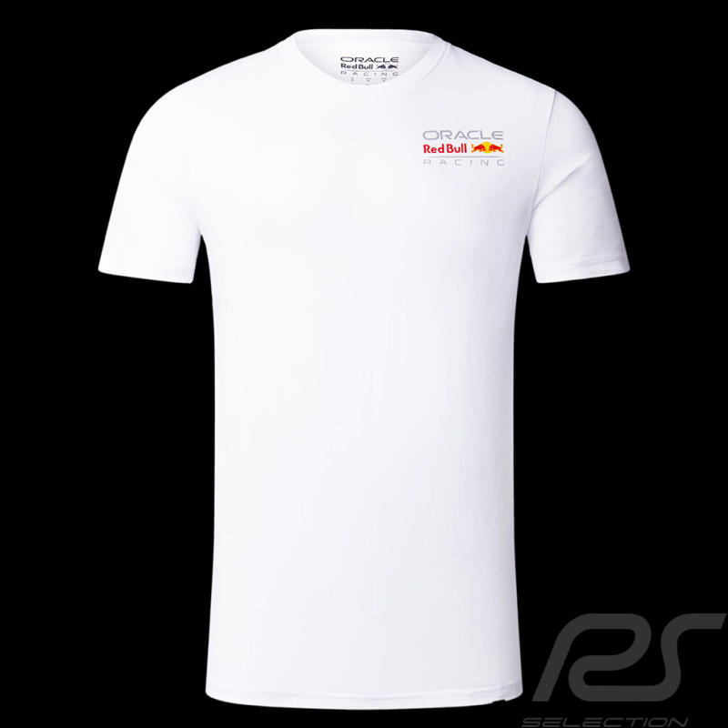 Red Bull T-shirt Verstappen Pérez White Core Weiß TU3306 - Unisex