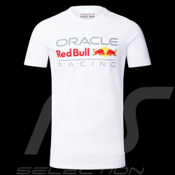T-shirt Red Bull Verstappen Pérez White Logo Core Blanc TU3307 - Mixte
