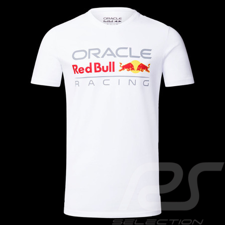 Red Bull T-shirt Verstappen Pérez White Logo Core White TU3307 - Unisex