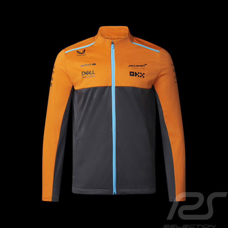 McLaren Softshell Jacket F1 Norris Piastri Phantom Grey / Papaya Orange TM2616 - men