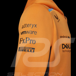 McLaren Sweatshirt Hoodie mit Kapuze F1 Team Norris Piastri Orange Papaya TJ2614 - kinder