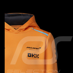 McLaren Sweatshirt Hoodie mit Kapuze F1 Team Norris Piastri Orange Papaya TJ2614 - kinder