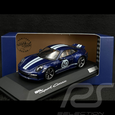 Porsche 911 Sport Classic Type 992 2022 Gentian Blue 1/43 Spark WAP0200100PSCB