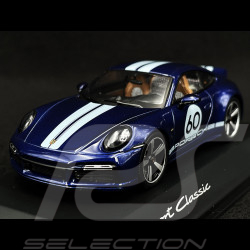 Porsche 911 Sport Classic Type 992 2022 Bleu Gentiane 1/43 Spark WAP0200100PSCB