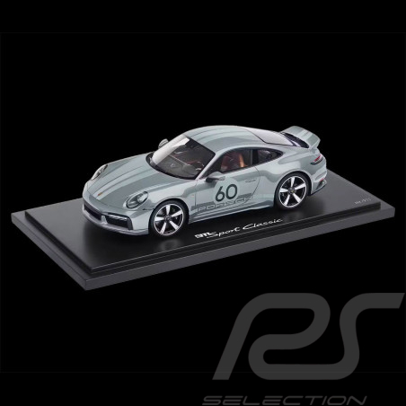 Porsche 911 Sport Classic Type 992 2022 Gris Sport Métallique 1/18 Spark WAP0210100PSCG