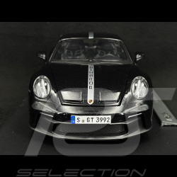 Porsche 911 GT3 type 992 2022 Noir Intense métallisé 1/18 Maisto 36458BKS