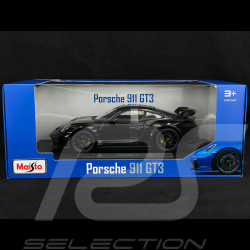 Porsche 911 GT3 type 992 2022 Noir Intense métallisé 1/18 Maisto 36458BKS