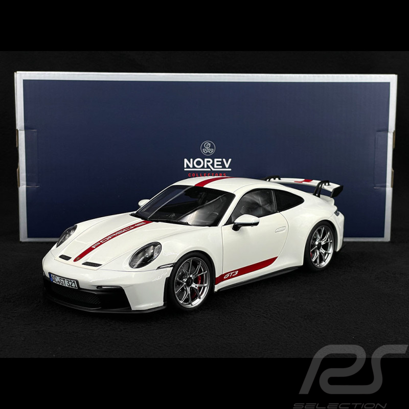 Porsche 911 GT3 Type 992 2021 Blanc Carrara 1/18 Norev 187306