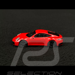 Porsche 911 Carrera S Coupe Type 992 2019 Rouge Indien 1/87 Schuco 452670400