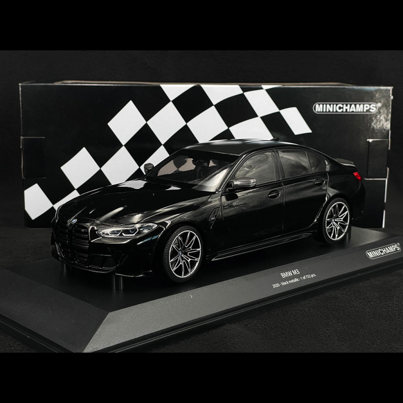BMW M3 E30 Serie 3 1987 Noire - Miniature 1/18 Minichamps (collection, Boîte Fermée)