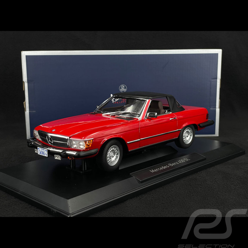 Mercedes-Benz 450 SL US Version 1975 Bobby Ewing Dallas Rot 1/18 Norev 183729