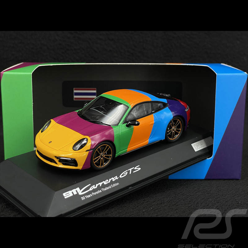 Porsche 911 Carrera GTS Type 992 2023 30ème Anniversaire Thaïlande Multicolore 1/43 Spark WAP0201010RGTS