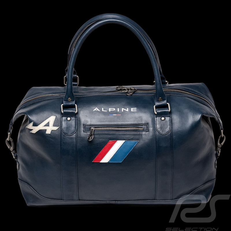Große Alpine Ledertasche A110 Weekender 48h - Königsblau 27025-0012