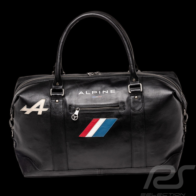 Große Alpine Ledertasche A110 Weekender 48h - Schwarz 27025-3046