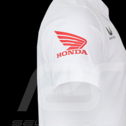 Honda HRC Moto WorldSBK Polos Vierge Lecuona Replica Weiß TM3496 - Herren