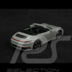 Porsche 911 Carrera 4S Cabriolet Type 992 2019 Gris Craie 1/87 Minichamps 870068330