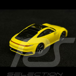 Porsche 911 Carrera 4S Type 992 2019 Jaune Vitesse 1/87 Minichamps 870068322