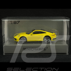 Porsche 911 Carrera 4S Type 992 2019 Racing Yellow 1/87 Minichamps 870068322