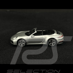 Porsche 911 Carrera 4S Cabriolet Type 992 2019 GT Silber 1/87 Minichamps 870068334
