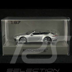 Porsche 911 Carrera 4S Cabriolet Type 992 2019 GT Silver 1/87 Minichamps 870068334