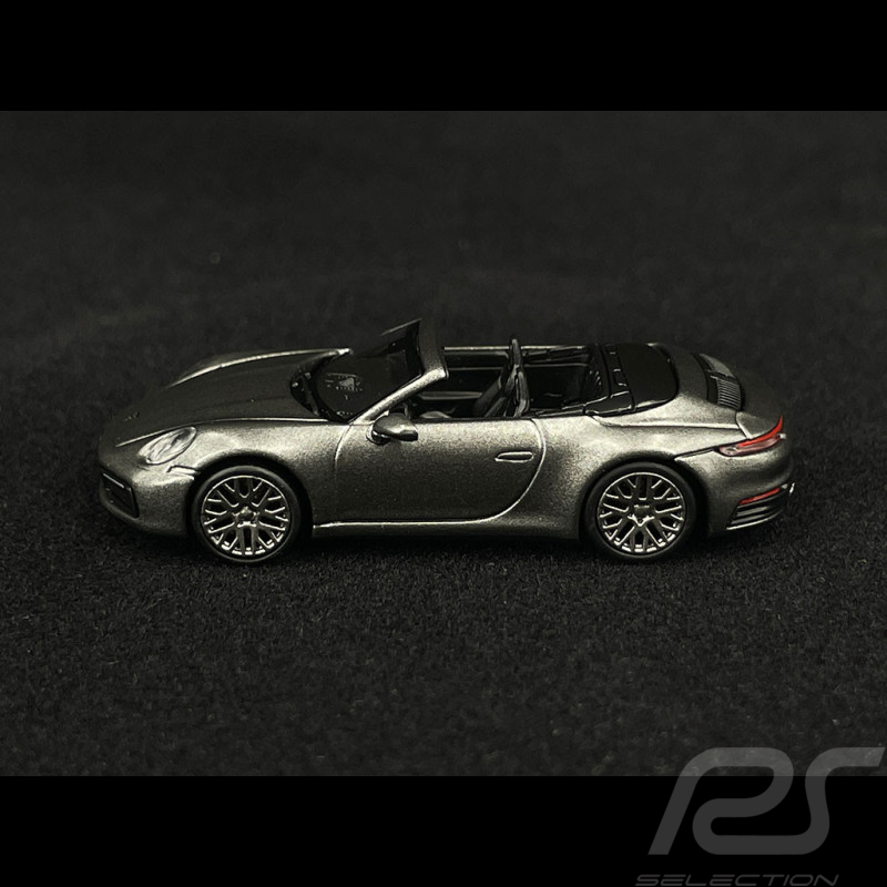Porsche 911 Carrera 4S Cabriolet Type 992 2019 Agate Grey 1/87 Minichamps 870068331
