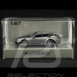 Porsche 911 Carrera 4S Cabriolet Type 992 2019 Gris Agate 1/87 Minichamps 870068331