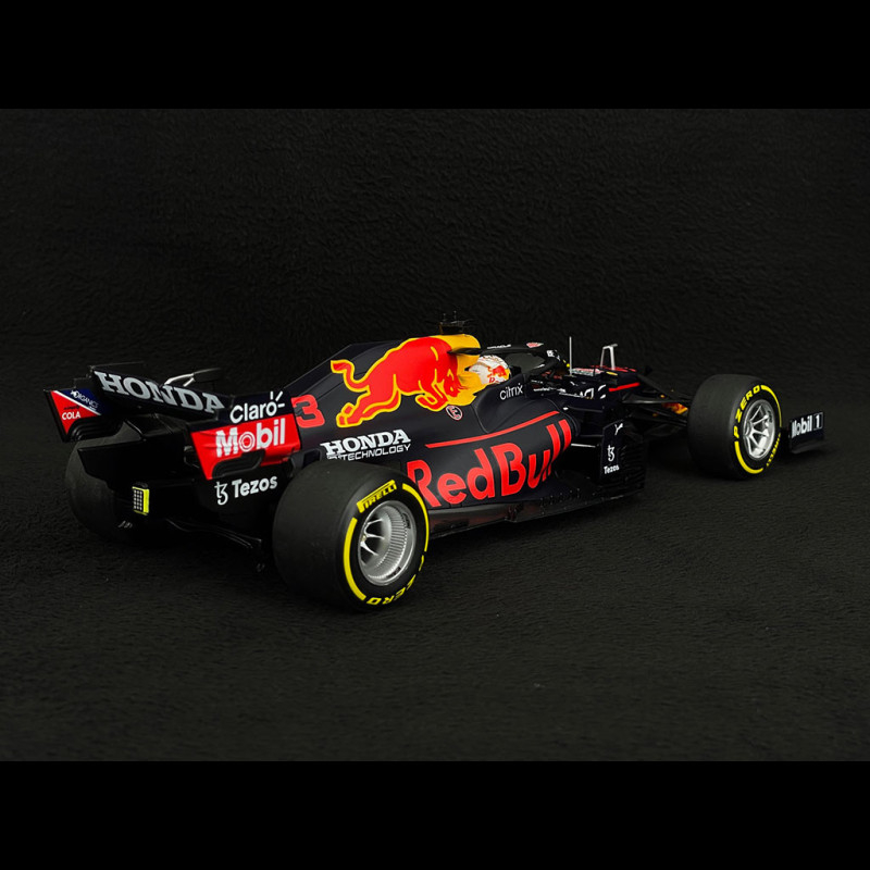 Max Verstappen Red Bull Racing RB16B n° 33 Winner GP Mexico 2021 F1 1/18  Minichamps 110211933