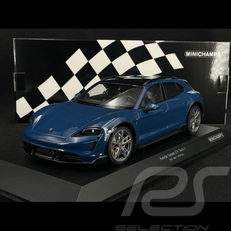 Porsche Taycan Turbo S Cross Turismo 2021 Neptune Blue 1/18 Minichamps 155069301