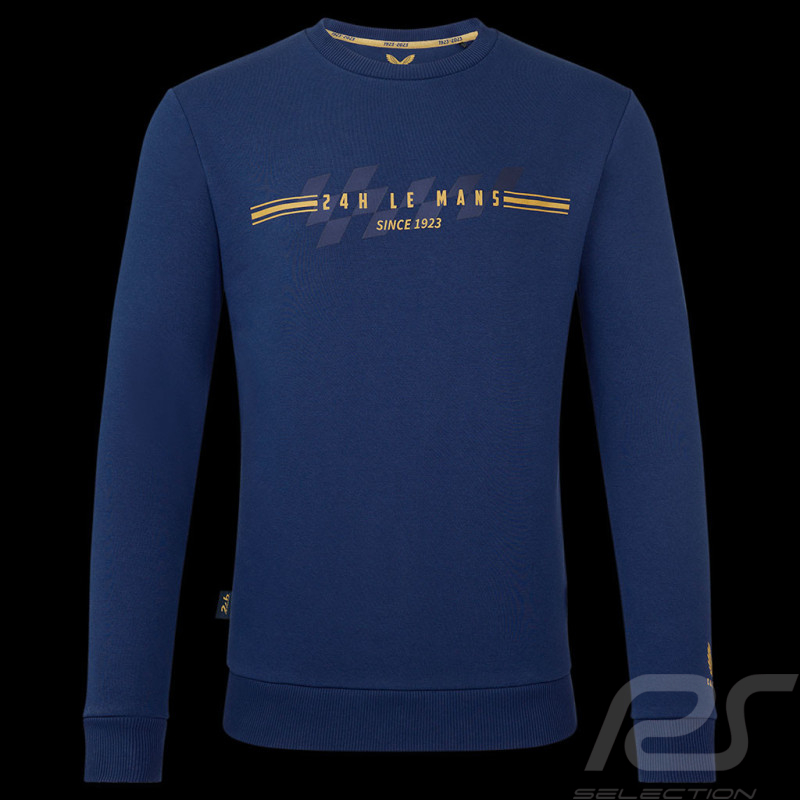 Sweatshirt 24h Le Mans Centenaire Bande dorée Bleu foncé - homme