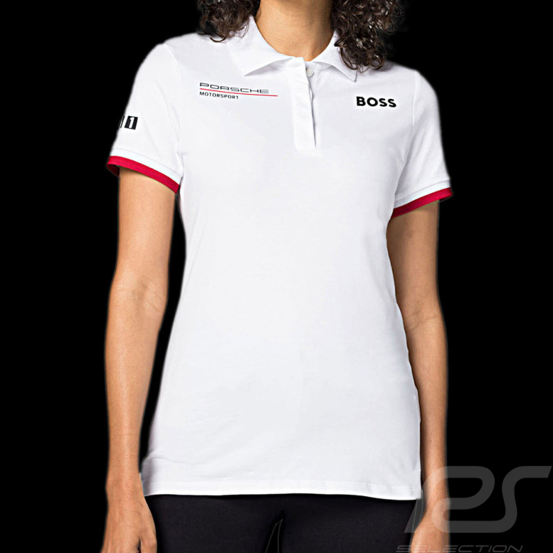 Polo Porsche Boss Motorsport blanc WAP431L0MS - femme