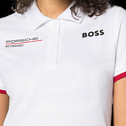 Porsche Polo-shirt Motorsport Boss weiß WAP431L0MS - Damen