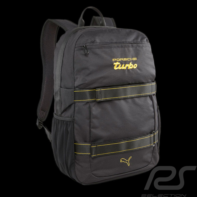 Porsche Rucksack Turbo Legacy Puma Planenmaterial Schwarz / Gelb 079834_01
