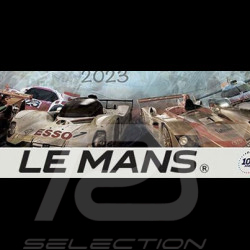 Plaque de Rallye 24h Le Mans Centenaire 44 x 22 cm oeuvre originale de Caroline Llong
