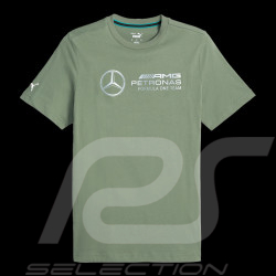Mercedes AMG F1 Petronas Team T-shirt Hamilton Russell Grün 621157_07 - Herren